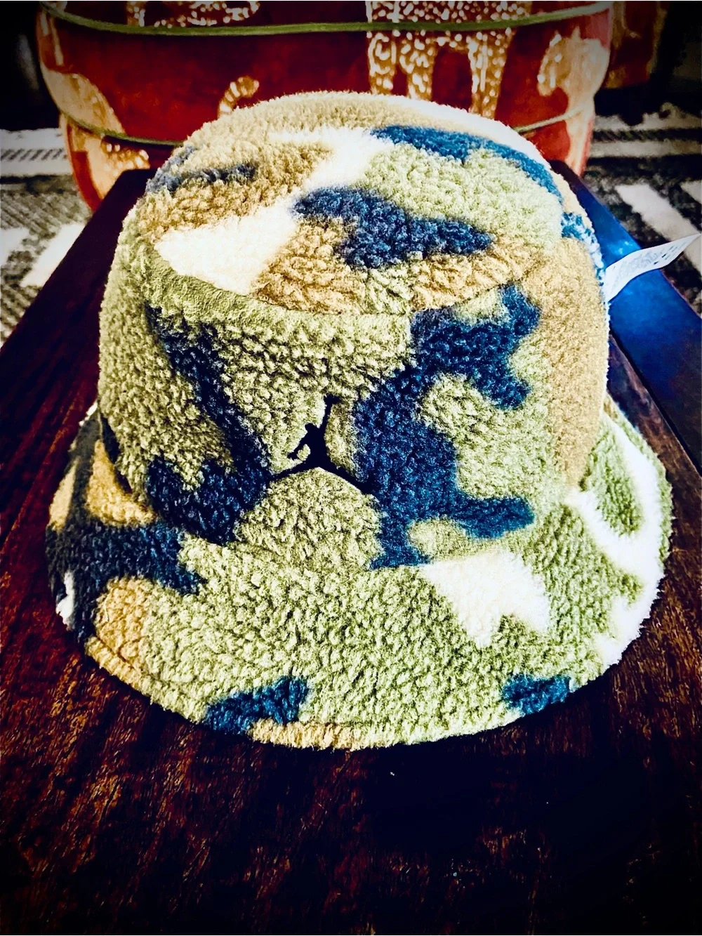 Jordan Black/Camo Embroidered Flight Bucket Hat